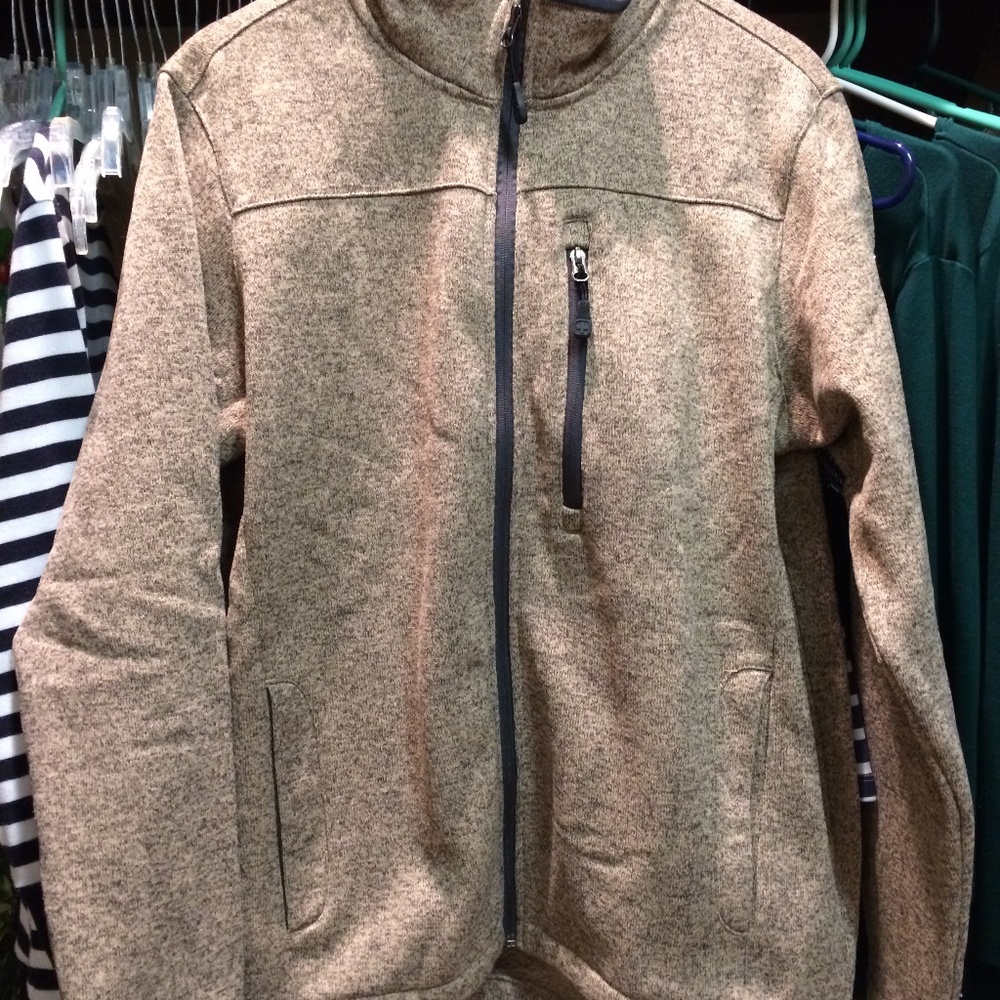 Mens Thick Fleece Sweater Jacket (NWOT)